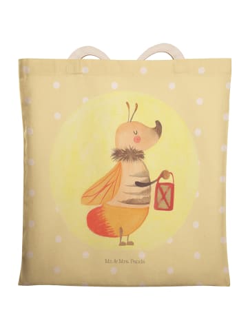 Mr. & Mrs. Panda Tote Bag Glühwürmchen ohne Spruch in Gelb Pastell