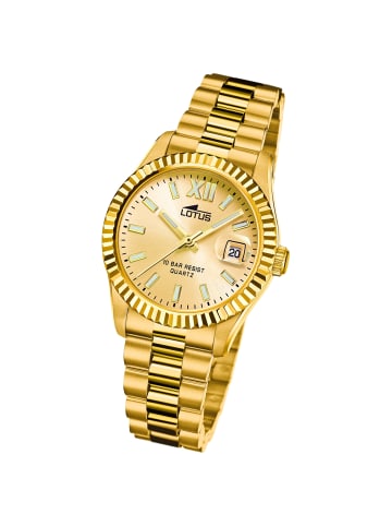 Lotus Chronograph-Armbanduhr Lotus Classic gold mittel (ca. 32,5mm)