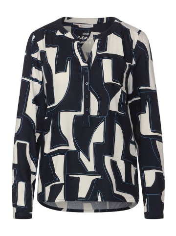 Street One Bluse mit Print in Blau