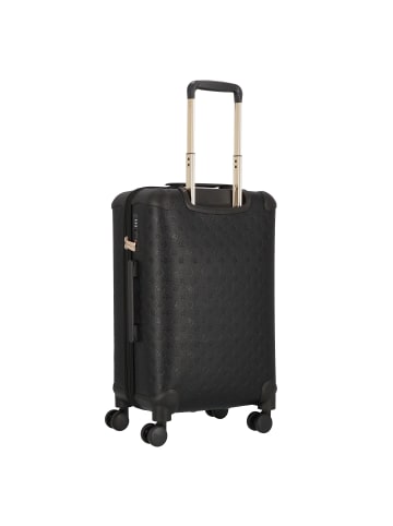 Guess Wilder 4 Rollen Trolley 64 cm mit Dehnfalte in black