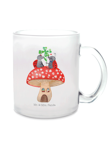 Mr. & Mrs. Panda Tasse Marienkäfer Fliegenpilz ohne Spruch in Transparent