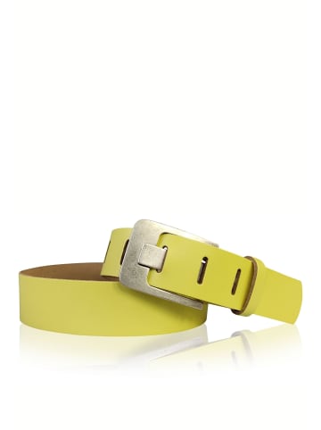 FRONHOFER Breitdorn Gürtel in Lemon