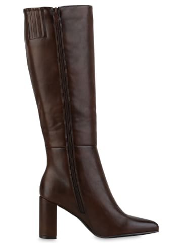 VAN HILL Klassische Stiefel Jamie in Dunkelbraun