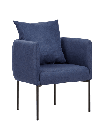 Beliani Sessel MALMOS in Blau/Schwarz - (W) 62 x (H) 68 x (L) 62 cm