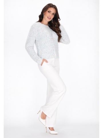 faina Cardigan in white multicolor