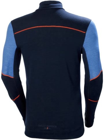 Helly Hansen Longsleeve "Lifa Merino Half Zip" in Blau