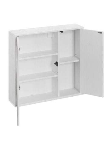 SONGMICS HOME Badezimmerschrank Kadin in Weiß - (B)15 x (H)55 x (T)60 cm