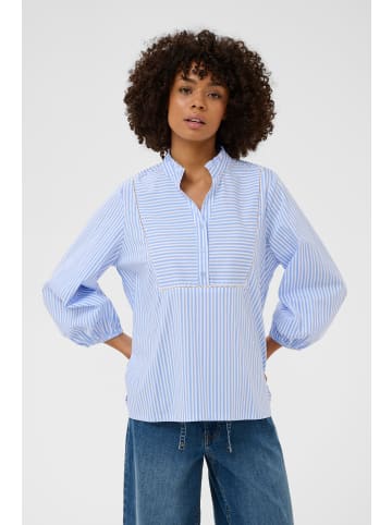 CULTURE Langarm-Bluse CUjoey Relaxed fit in Ultramarine