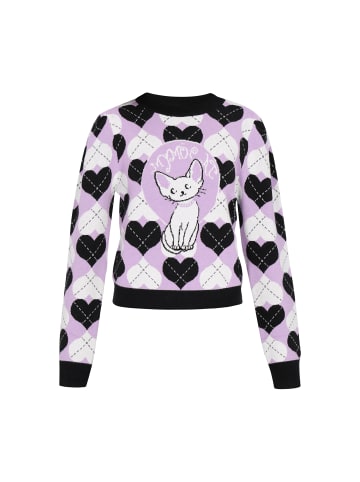 myMo ROCKS Sweater in black lilac