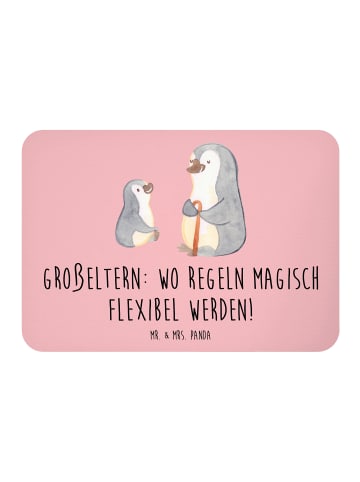 Mr. & Mrs. Panda Kühlschrankmagnet Großeltern Magie mit Spruch in Rot Pastell