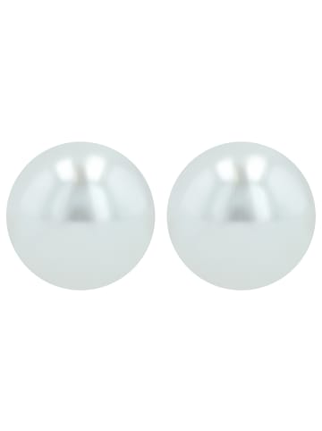 Adeliás Damen Ohrringe – Ohrstecker aus Edelstahl mit Perle in weiß