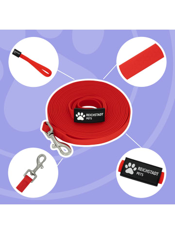 Reichstadt Reichstadt RS Pets Führleine Texturierte PVC 25RSP085 Red 10m