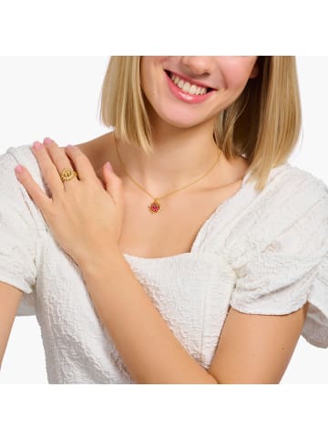 Thomas Sabo Kette Mit Palmen-Anhänger in gold, bunt