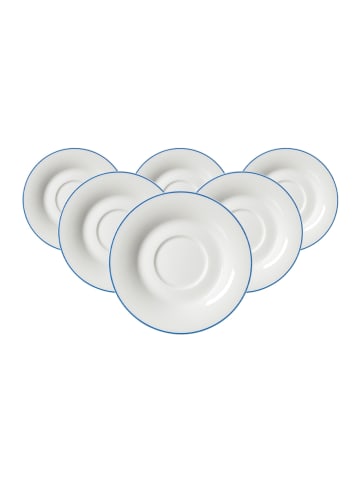 Ritzenhoff & Breker 6er Set Teeuntertassen Ostfriese ø 12,5 cm in Blau
