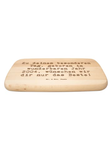 Mr. & Mrs. Panda Frühstücksbrett Spruch 2004 Geburtstag mit Spruch in Transparent