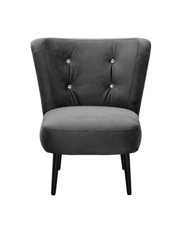 58 aufm Kessel COCKTAILSESSEL Kayleigh Samtvelours graphit