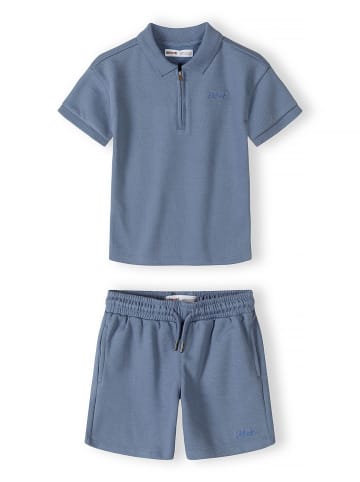 Minoti 2-tlg T-Shirt & Shorts 29POLO251 in Blau