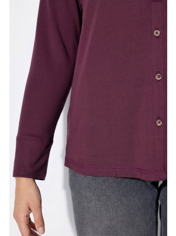 Ulla Popken Langarmshirt in burgunder