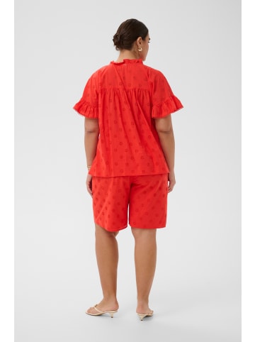 KAFFE curve Ärmellose Bluse KCliona Loose fit in Poppy Red