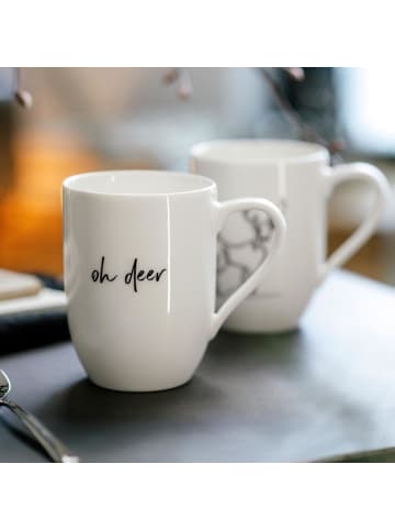 Villeroy & Boch 2er Set Kaffeebecher XMAS Statement in 280 ml in weiß