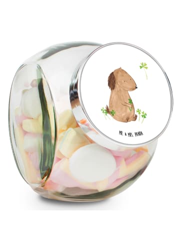 Mr. & Mrs. Panda Kaffeedose Hund Kleeblatt ohne Spruch in Weiß