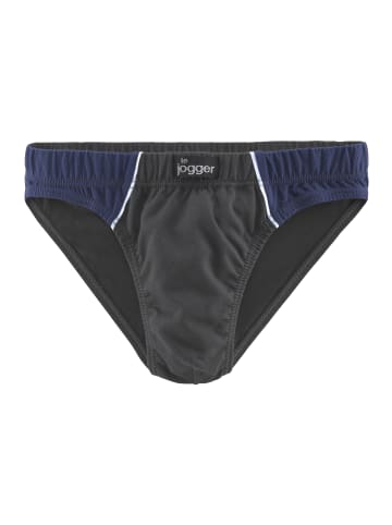 LE JOGGER Slip in grau-blau