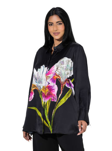 Ulla Popken Hemdbluse in schwarz