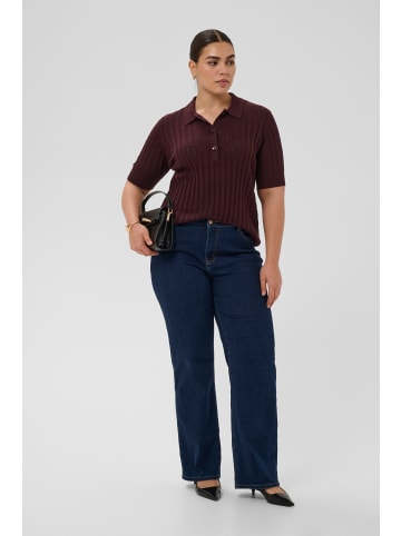 KAFFE curve Kurzarm-Bluse KCbirda Regular fit in Fudge CC.