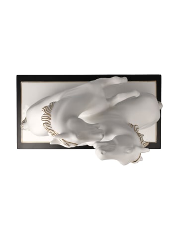 Goebel Dekofigur Pferde Artiste er Alegria Studio 8 Chevaux 32 cm in weiß-gold