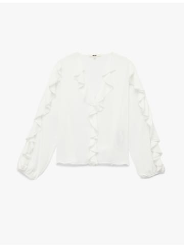 KOTON BLUSE LS in Ekru