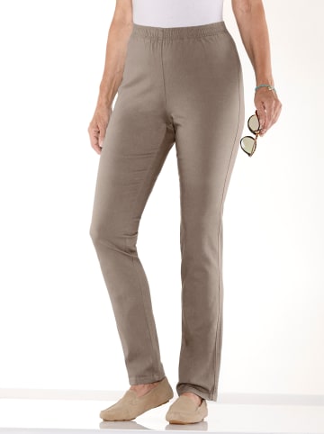 Sieh an! Gerade Jeans in taupe
