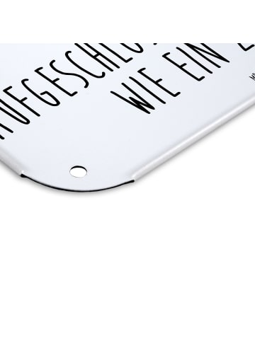 Mr. & Mrs. Panda tafel Sternzeichen Zwilling mit Spruch in Weiß