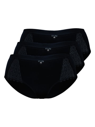 Sassa 3er Pack Panty in Schwarz