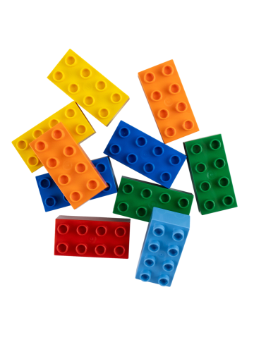 LEGO DUPLO® 2x4 Bausteine Bunt 3011 10x Teile - ab 18 Monaten in blue