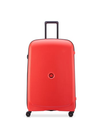 Delsey Belmont Plus 4 Rollen Trolley 82 cm mit Dehnfalte in blasses rot