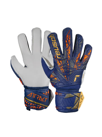 Reusch Torwarthandschuh Attrakt Solid in 4410 premium blue/gold