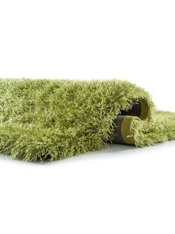 Peyer-Syntex Moderner Hochflorteppich 180 cm rund grün in grün