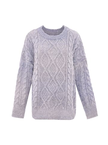 Sookie Damen Pullover in BLAU WOLLWEISS