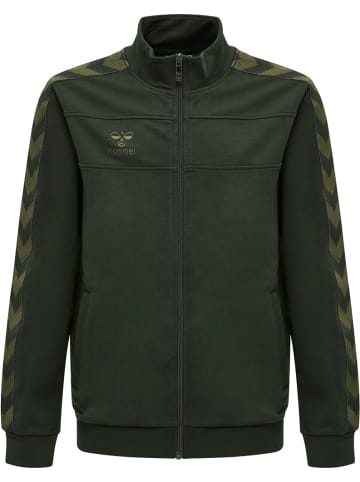 Hummel Kinder Trainingsjacke "Hmlmove Kids Classic Zip Jacket" in Grün
