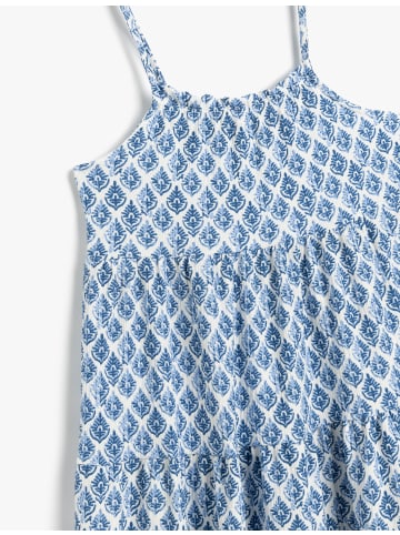 KOTON Kleid in Ekru Gemustert