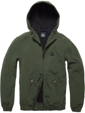 Vintage Industries Softshelljacke in Grün