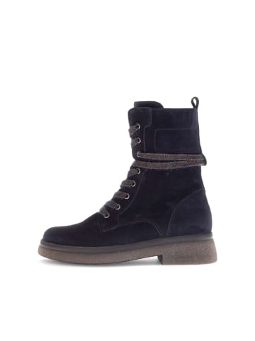 Gabor Fashion Schnürstiefeletten in blau