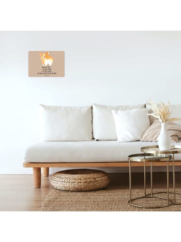 Mr. & Mrs. Panda tafel Corgi Po mit Spruch in Hundeglück