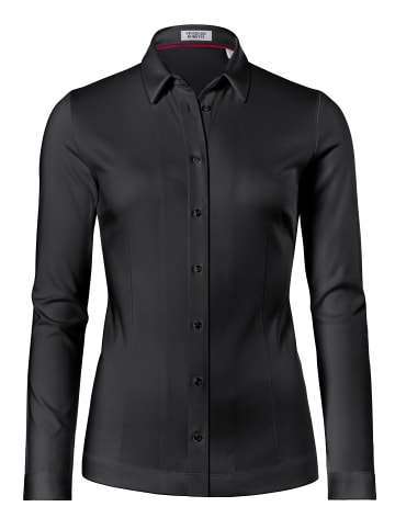 Vincenzo Boretti Bluse tailliert in schwarz