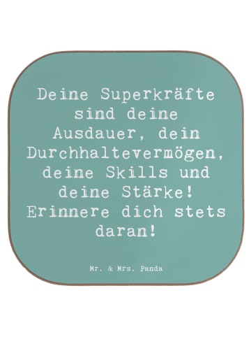 Mr. & Mrs. Panda Untersetzer für Gläser Spruch Sportliche Wettkä... in Meeresbrise