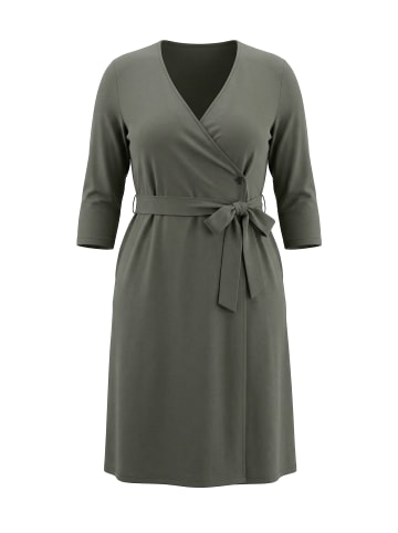 Ulla Popken Kleid in olivgrau