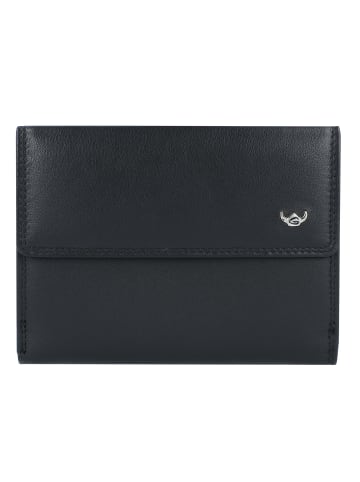Golden Head Polo Geldbörse RFID Schutz Leder 12.5 cm schwarz