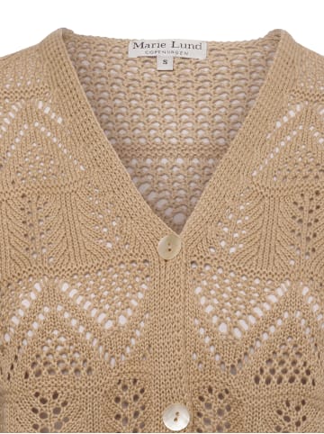 Marie Lund Strickjacke in kitt - 0002