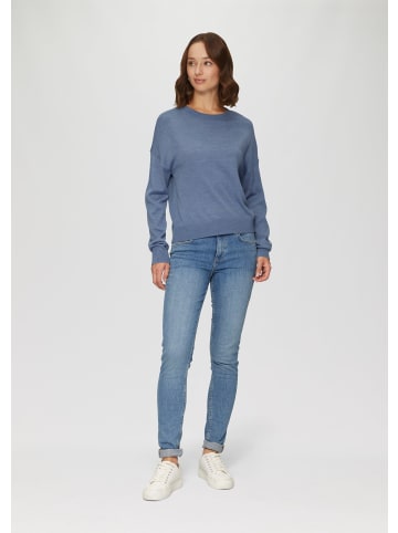 QS Strickpullover langarm in Blau