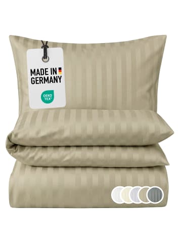 Carpe Sonno Damast Bettwäsche in Schlamm